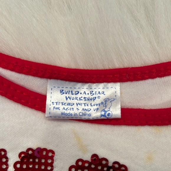 EUC 2007 Build A Bear BAB Cheetah Plush Stuffed Toy in USA Olympic Outfit - Picture 9 of 16